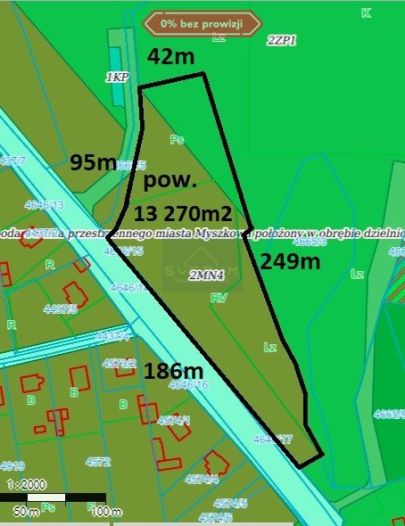 Działka budowlana na sprzedaż Myszków, Słowackiego  13 270m2 Foto 1