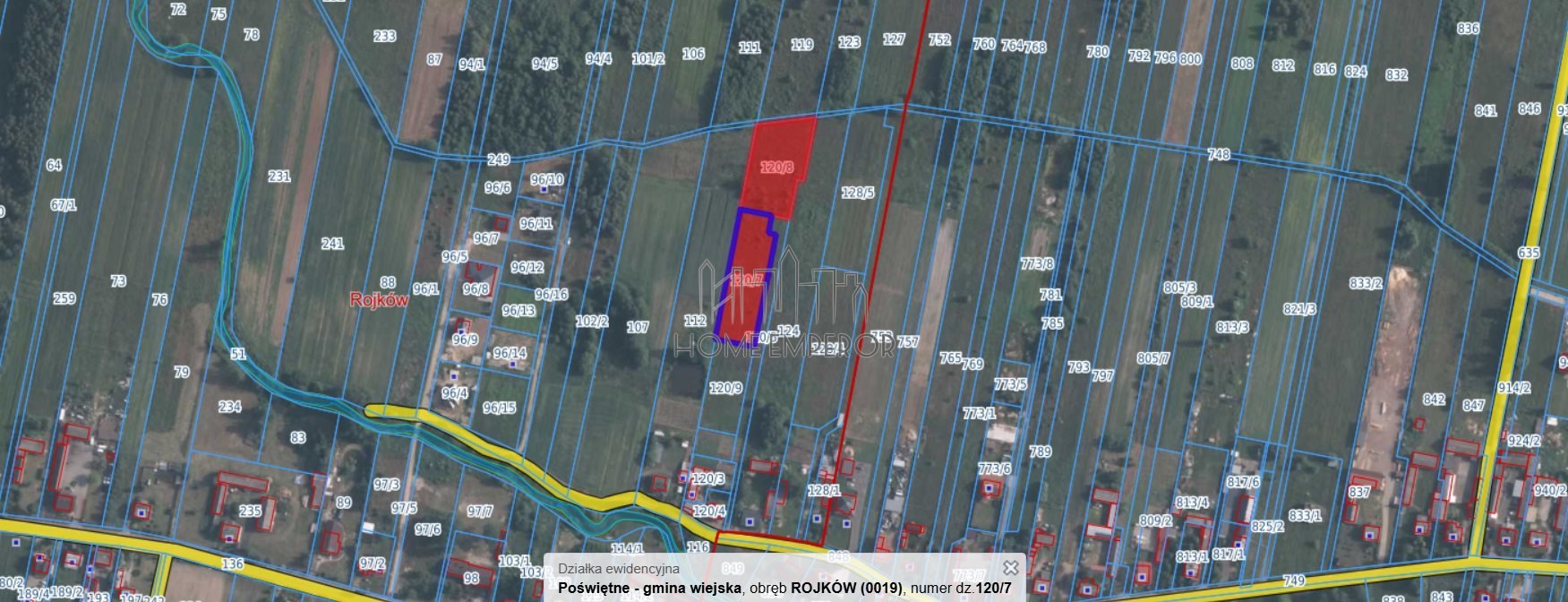 Działka budowlana na sprzedaż Rojków  2 500m2 Foto 1