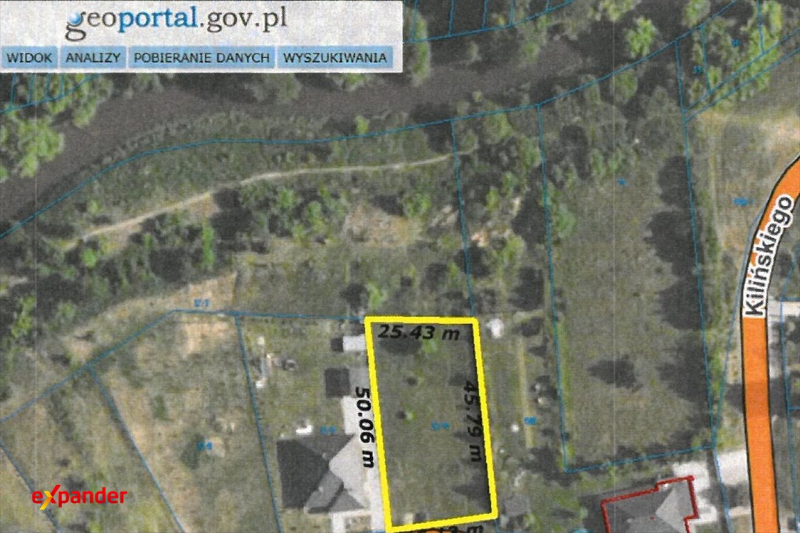 Sprzedam działkę budowlaną z widokiem na Wartę w Mstowie Mstów, Kilińskiego  1 250m2 Foto 1