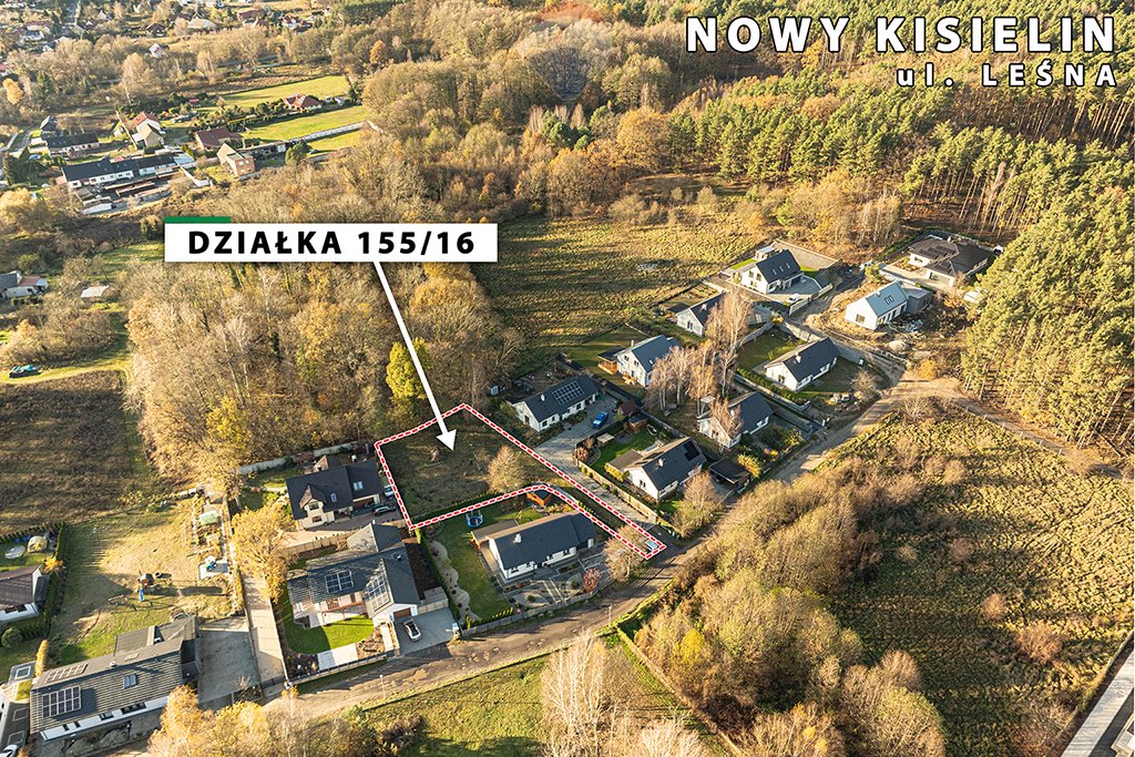 Działka budowlana na sprzedaż Zielona Góra, Nowy Kisielin, Nowy Kisielin-Leśna  990m2 Foto 8