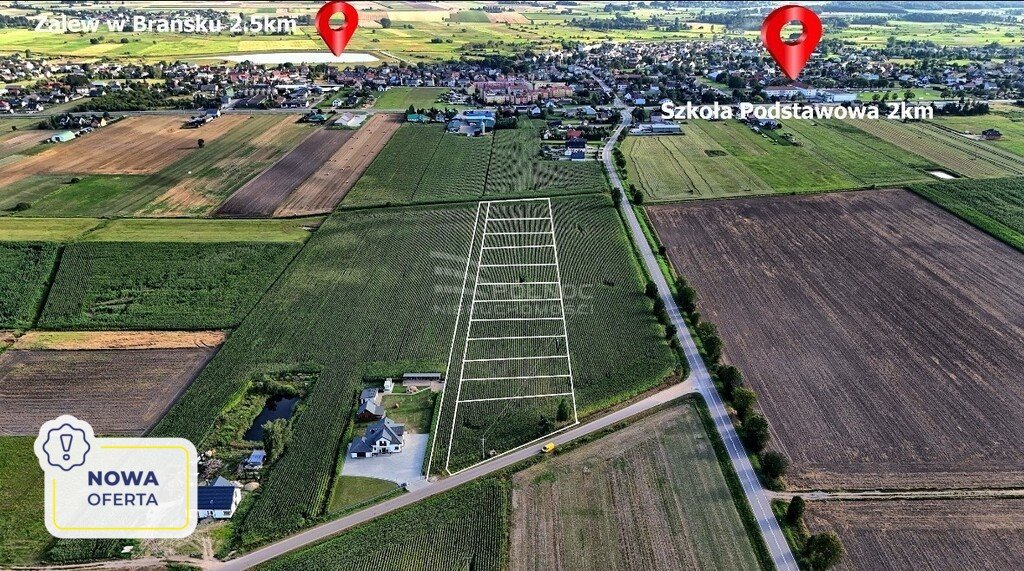 Działka budowlana na sprzedaż Brańsk, Myśliwska  1 031m2 Foto 1