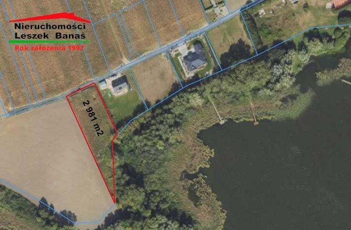 Działka budowlana 2981 m2 nad jeziorem w Łasinie Łasin  2 981m2 Foto 1