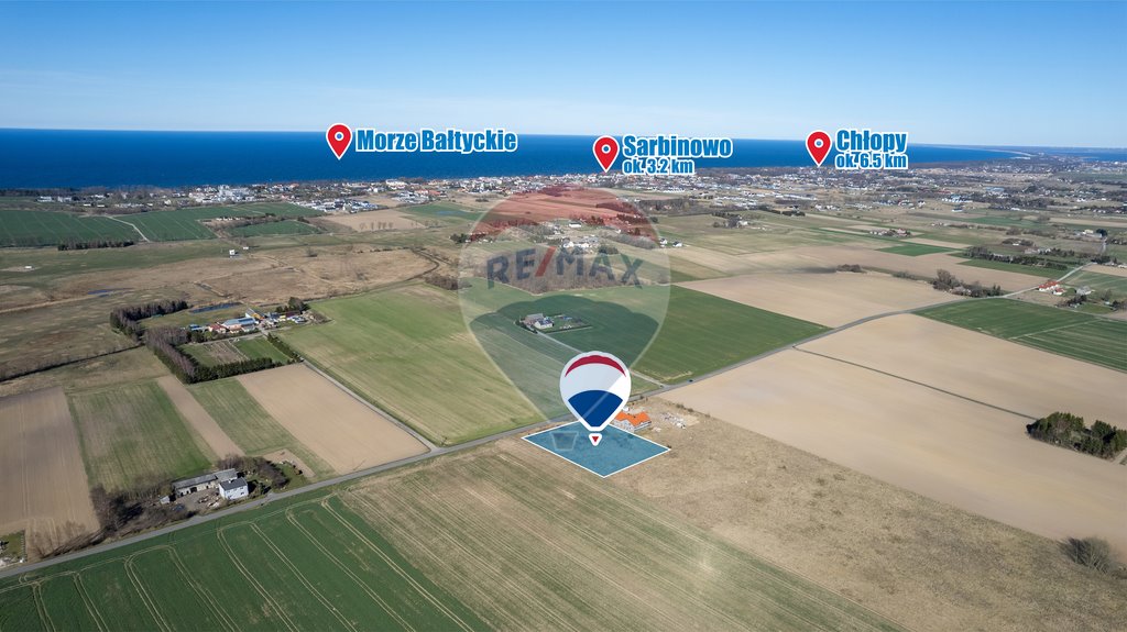 Działka 3362 m² pod dom blisko morza w Kiszkowie Kiszkowo  3 362m2 Foto 1