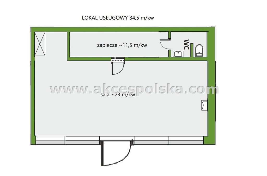 Polecam lokal usługowy 34,5 m² z najemcą, wysoki standard Warszawa, Mokotów, Sadyba  35m2 Foto 1