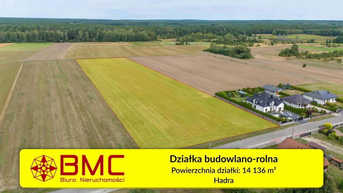 Działka budowlana na sprzedaż Hadra, Szkolna  14 136m2 Foto 1