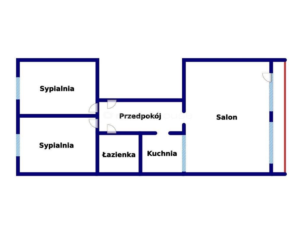 Mieszkanie trzypokojowe na sprzedaż Rydułtowy, Osiedle Orłowiec  54m2 Foto 3