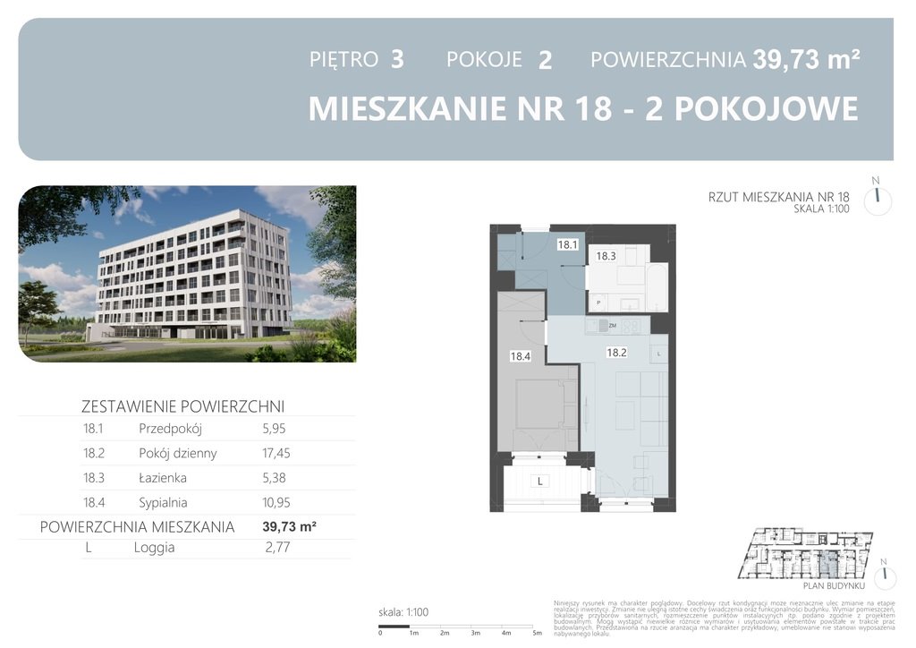 Mieszkanie dwupokojowe na sprzedaż Rzeszów  40m2 Foto 1