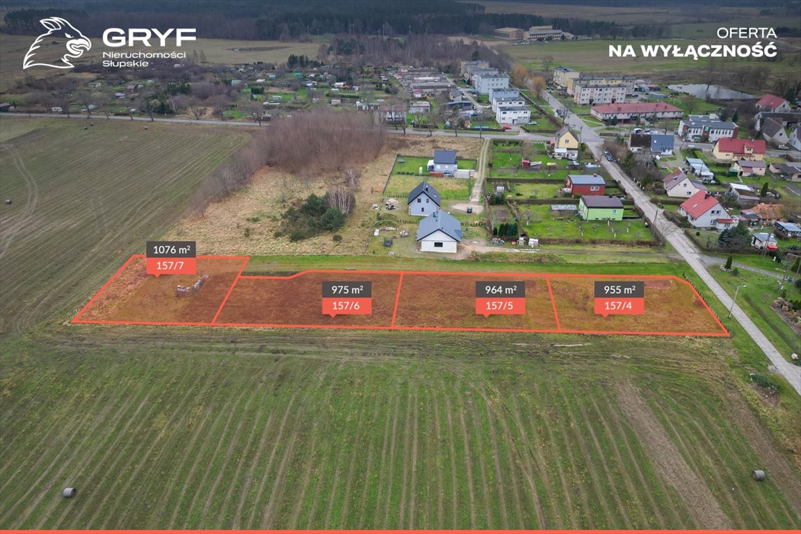 Zapraszam do zakupu działki 955 m² pod dom nad morzem Objazda, Parkowa  964m2 Foto 1