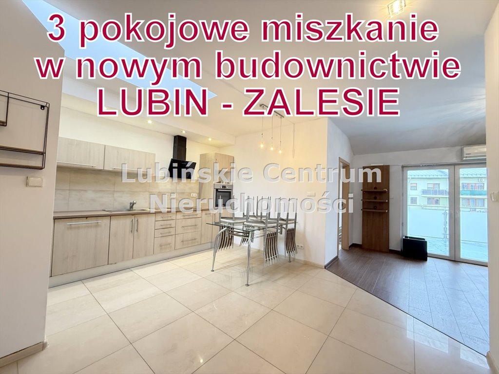 Mieszkanie trzypokojowe na sprzedaż Lubin, Zalesie  65m2 Foto 1