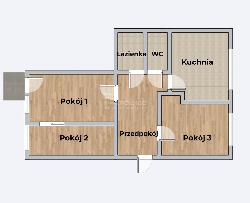 Mieszkanie trzypokojowe na sprzedaż Lublin, Kurantowa  48m2 Foto 8