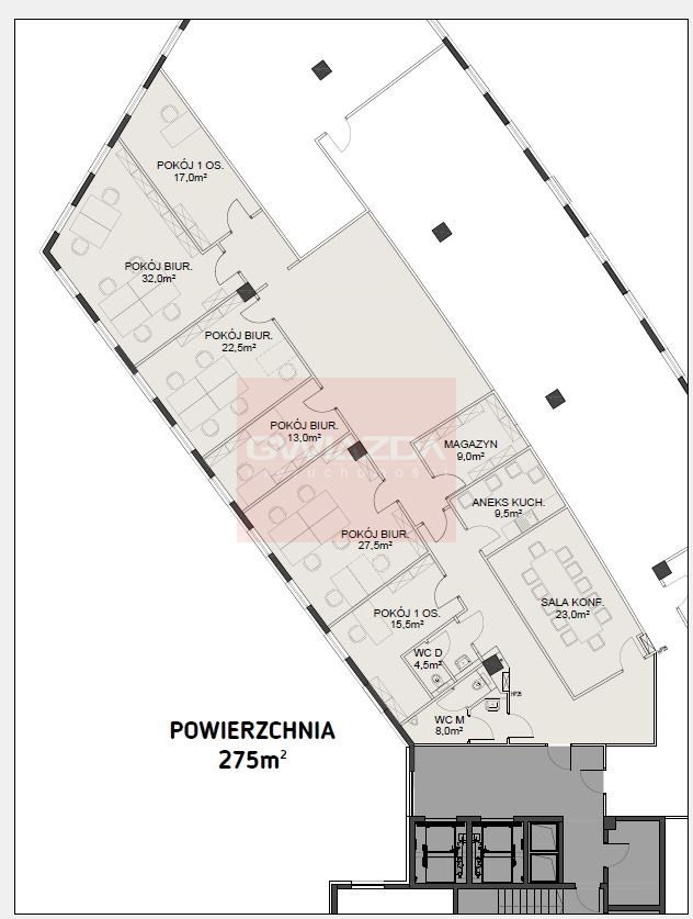 Lokal użytkowy na wynajem Warszawa, Śródmieście  275m2 Foto 1