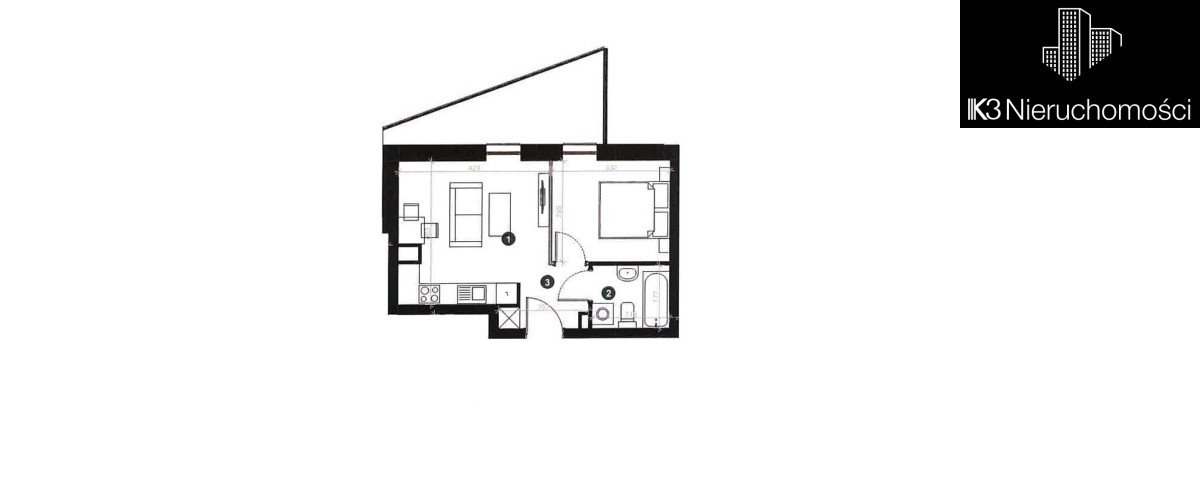 Nowoczesny loft 34 m2 z ogrodem, wysokie 3,7 m! Łódź, Stare Polesie, Kpt. Stefana Pogonowskiego  34m2 Foto 1