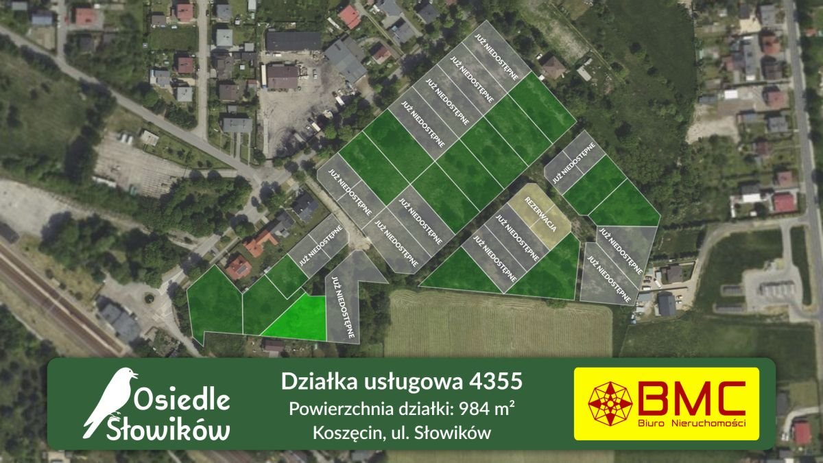 Działka budowlana 984 m² w Koszęcinie – idealna pod dom Koszęcin  984m2 Foto 1