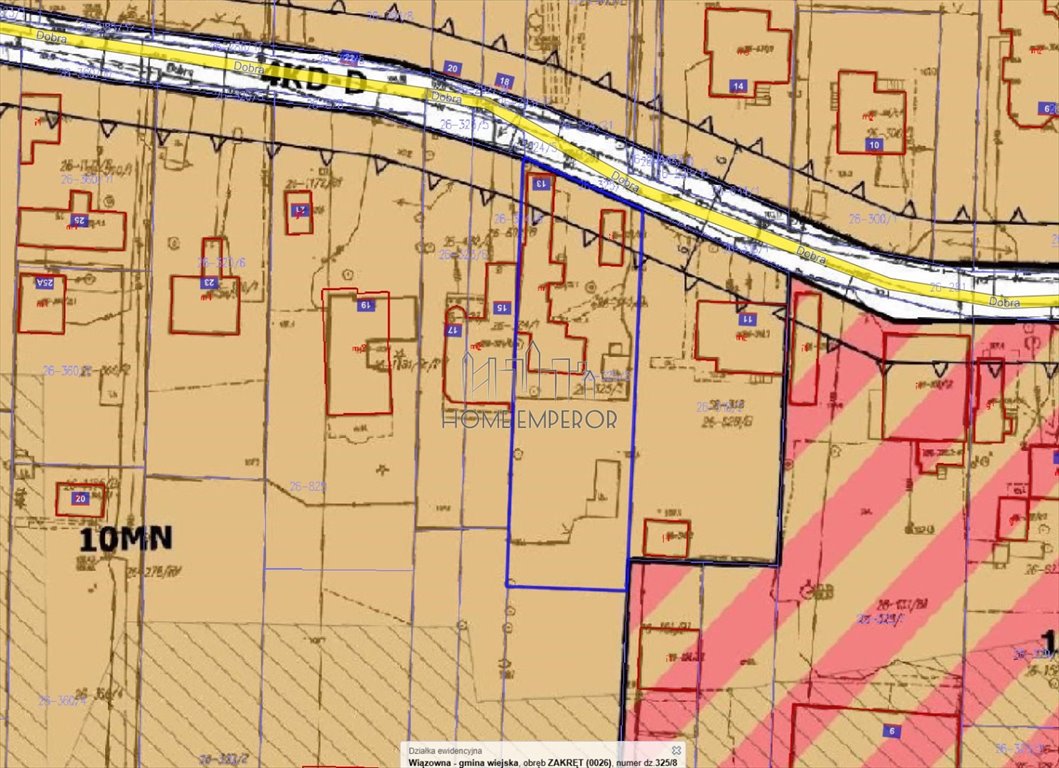 Działka budowlana na sprzedaż Zakręt, Dobra  1 030m2 Foto 1