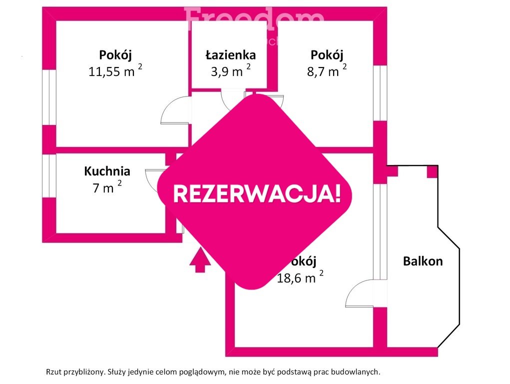 Mieszkanie trzypokojowe na sprzedaż Ełk, pl. Jana Pawła II  56m2 Foto 13