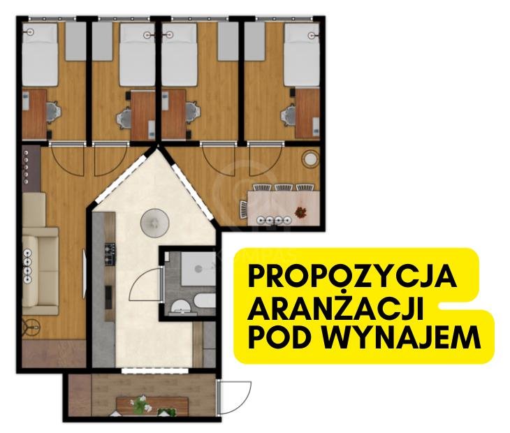 Mieszkanie dwupokojowe na sprzedaż Wrocław, Wrocław-Śródmieście, Wrocław-Śródmieście, Słowiańska  62m2 Foto 6