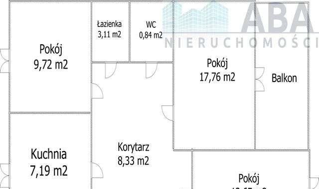 Mieszkanie trzypokojowe na sprzedaż Turek, Wyzwolenia  59m2 Foto 13