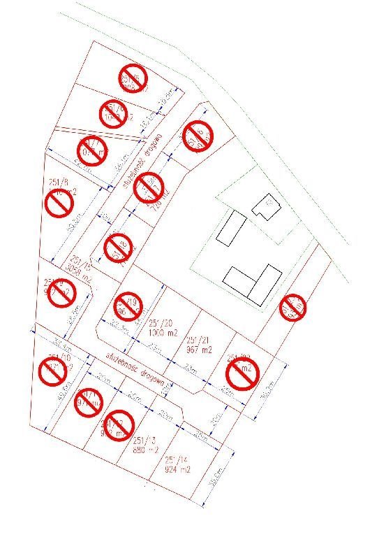 Działka 1000 m² w Hucie – media przy drodze, od 80 zł/m² Huta  1 000m2 Foto 1
