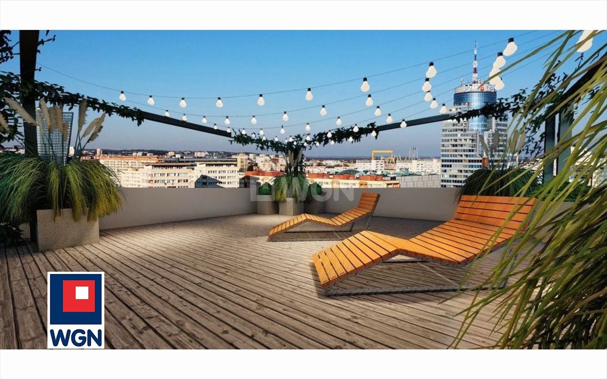 Polecam nowoczesne 3-pokojowe mieszkanie z tarasem i panoramicznym widokiem Szczecin, Centrum, Mazowiecka  75m2 Foto 1