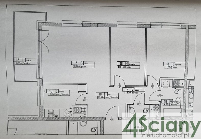 Mieszkanie trzypokojowe na sprzedaż Warszawa, Targówek, Bródno, św. Wincentego  67m2 Foto 5