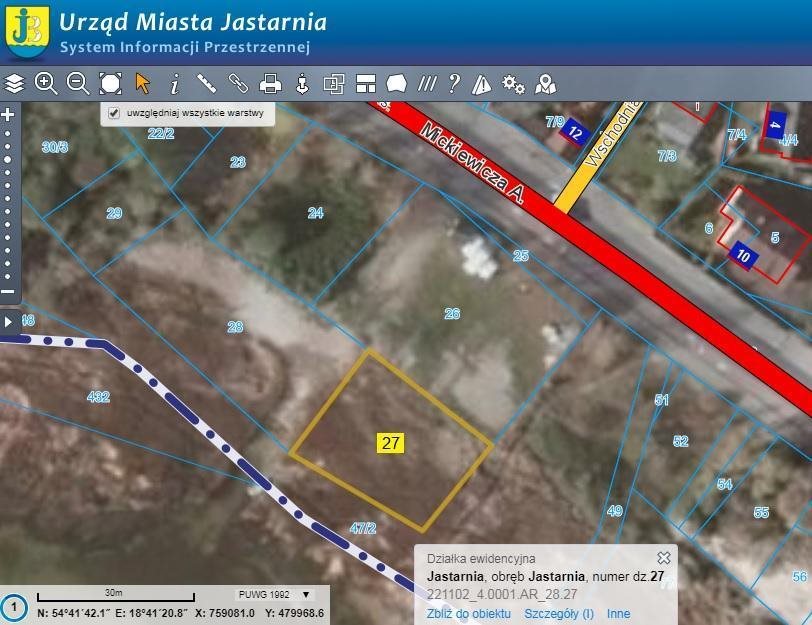 Działka inna na sprzedaż Jastarnia 705m2 Foto 1 Działka inna na sprzedaż Jastarnia 705m2 Foto 1