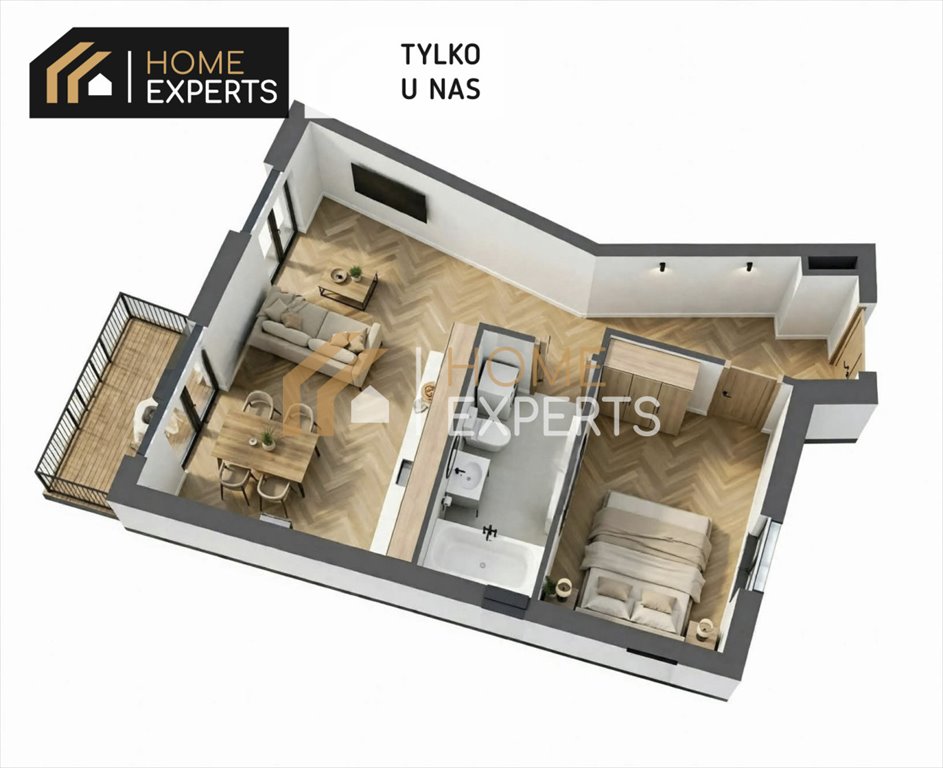 Sprzedam komfortowe mieszkanie 39 m² z balkonem w Gdyni Gdynia, Działki Leśne, Joachima Lelewela  39m2 Foto 1