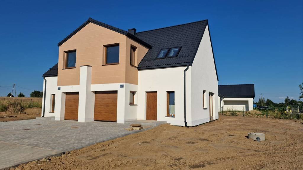 Do sprzedania nowoczesny bliźniak 117 m² w Łapinie Kartuskim Łapino Kartuskie, Krokusowa  117m2 Foto 1