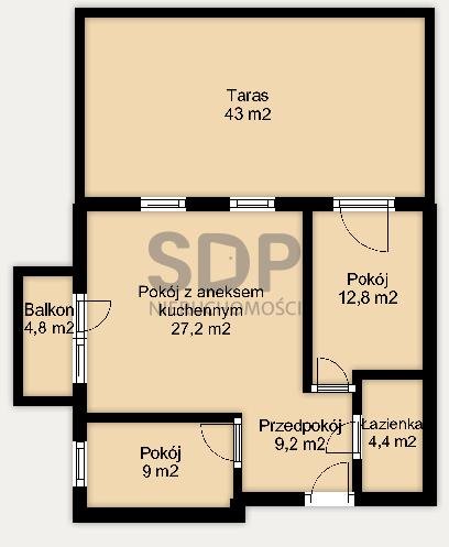 Mieszkanie trzypokojowe na sprzedaż Wrocław, Fabryczna, Wiejska  63m2 Foto 5