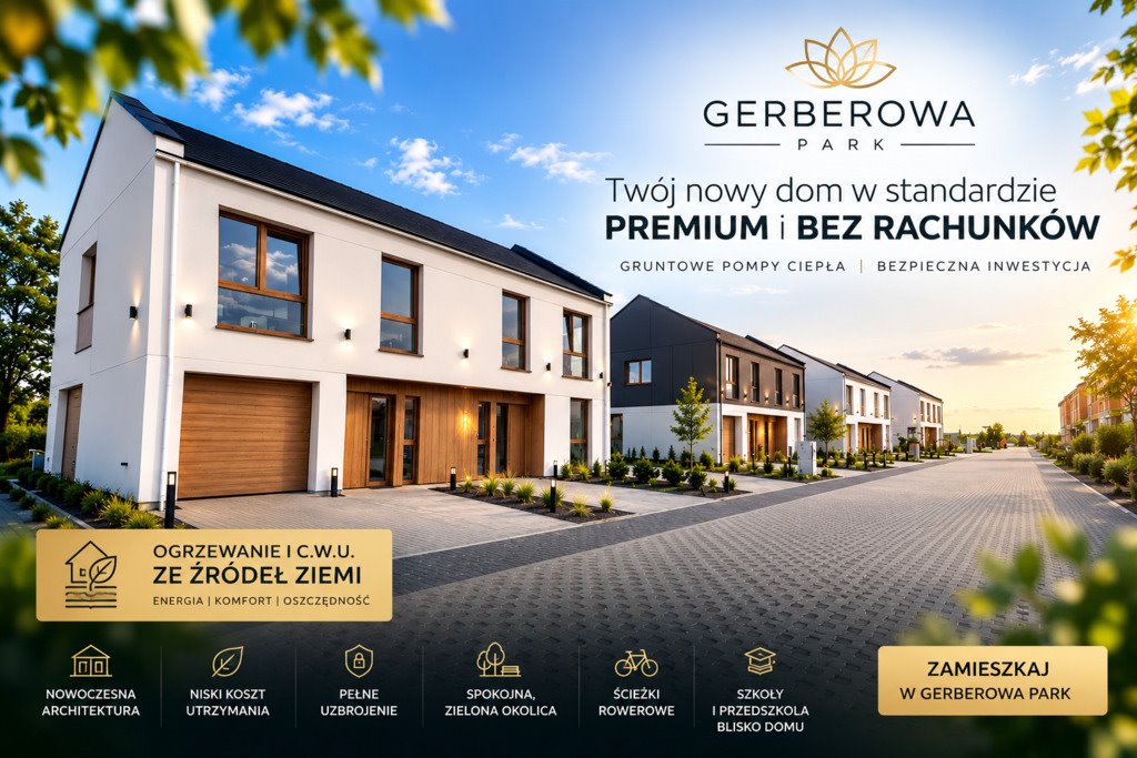 Nowoczesny dom premium 104 m² z ogródkiem i garażem. Jasin, Gerberowa  104m2 Foto 1