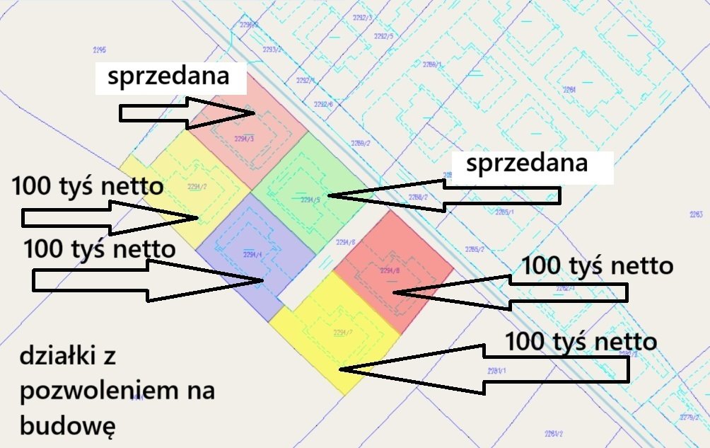 Działka z pozwoleniem na dom 99m2, garaż, media Rzeszów, Dębicka  372m2 Foto 1