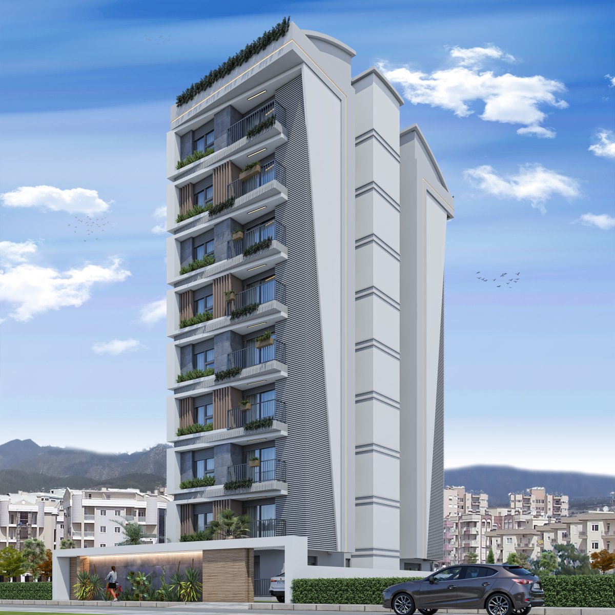 Nowoczesne 50 m² z tarasem, inteligentny dom, blisko morza Turcja, Antalya, Yıldız, Muratpaşa, Antalya  50m2 Foto 1