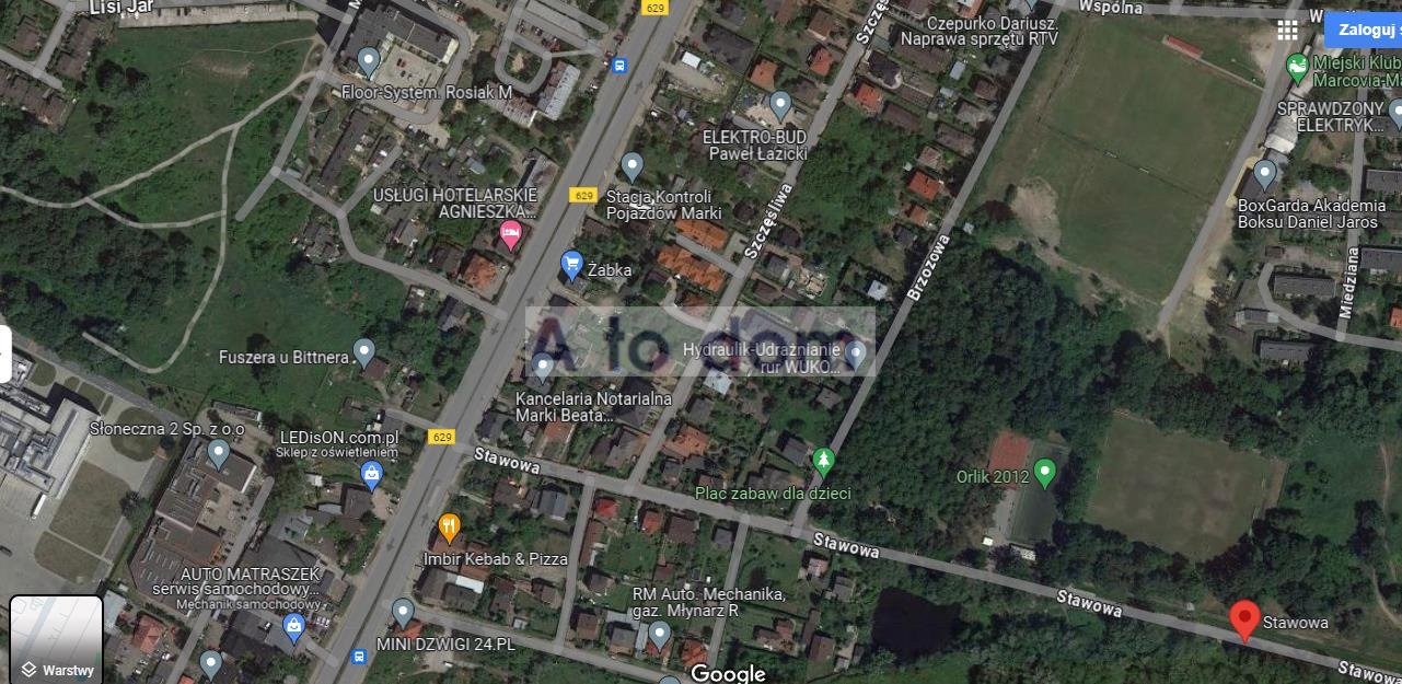 Działka usługowa 389 m² w Markach - media, asfalt Marki  389m2 Foto 1