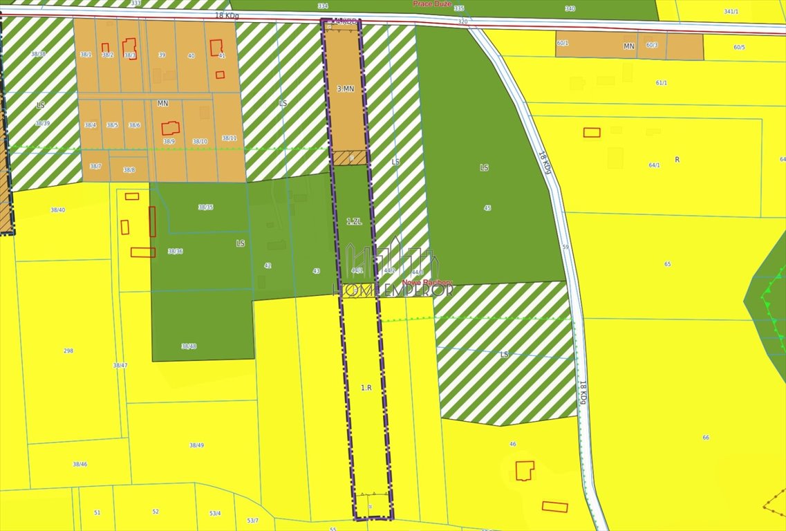 Do sprzedania działka 13 300 m² w Nowych Raciborach: Nowe Racibory: Graniczna