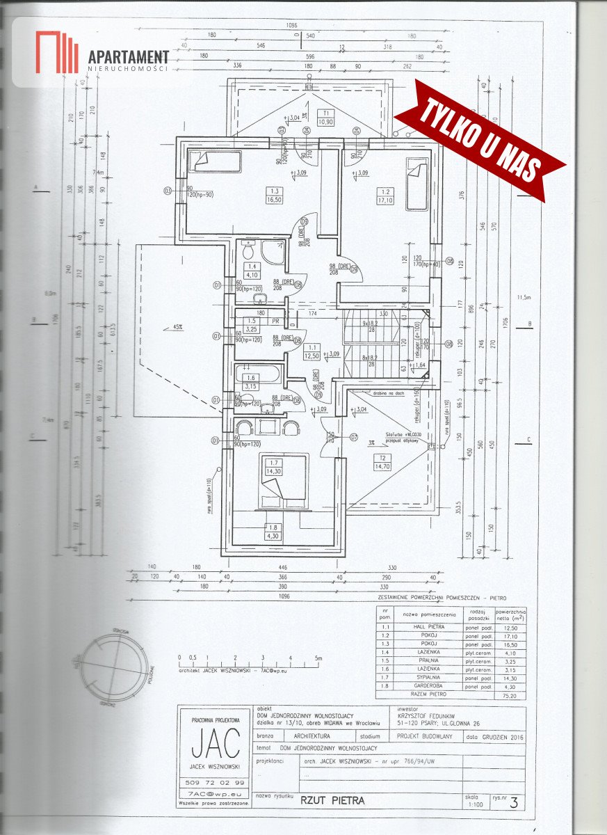 Dom na sprzedaż Wrocław, Widawa  190m2 Foto 16