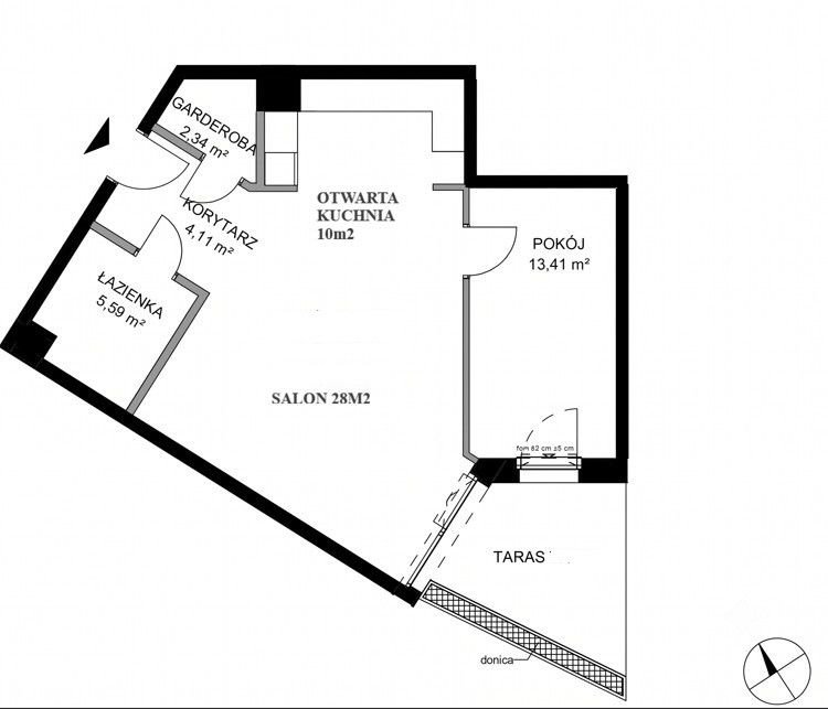 Do sprzedania luksusowy apartament 65 m² z tarasem w Gdańsku Gdańsk, Śródmieście, Stara Stocznia  65m2 Foto 1