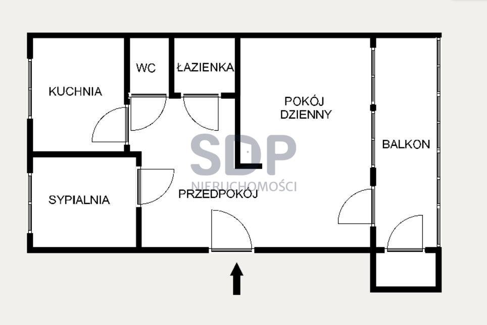 Mieszkanie dwupokojowe na sprzedaż Wrocław, Psie Pole, Różanka  48m2 Foto 5