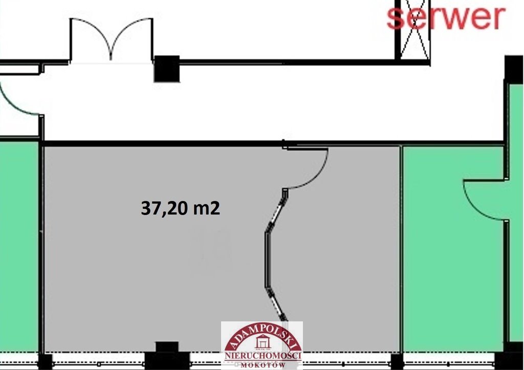 Zapraszam do wynajmu nowoczesnego lokalu biurowego 37,2 m² na Mokotowie Warszawa, Mokotów  37m2 Foto 1