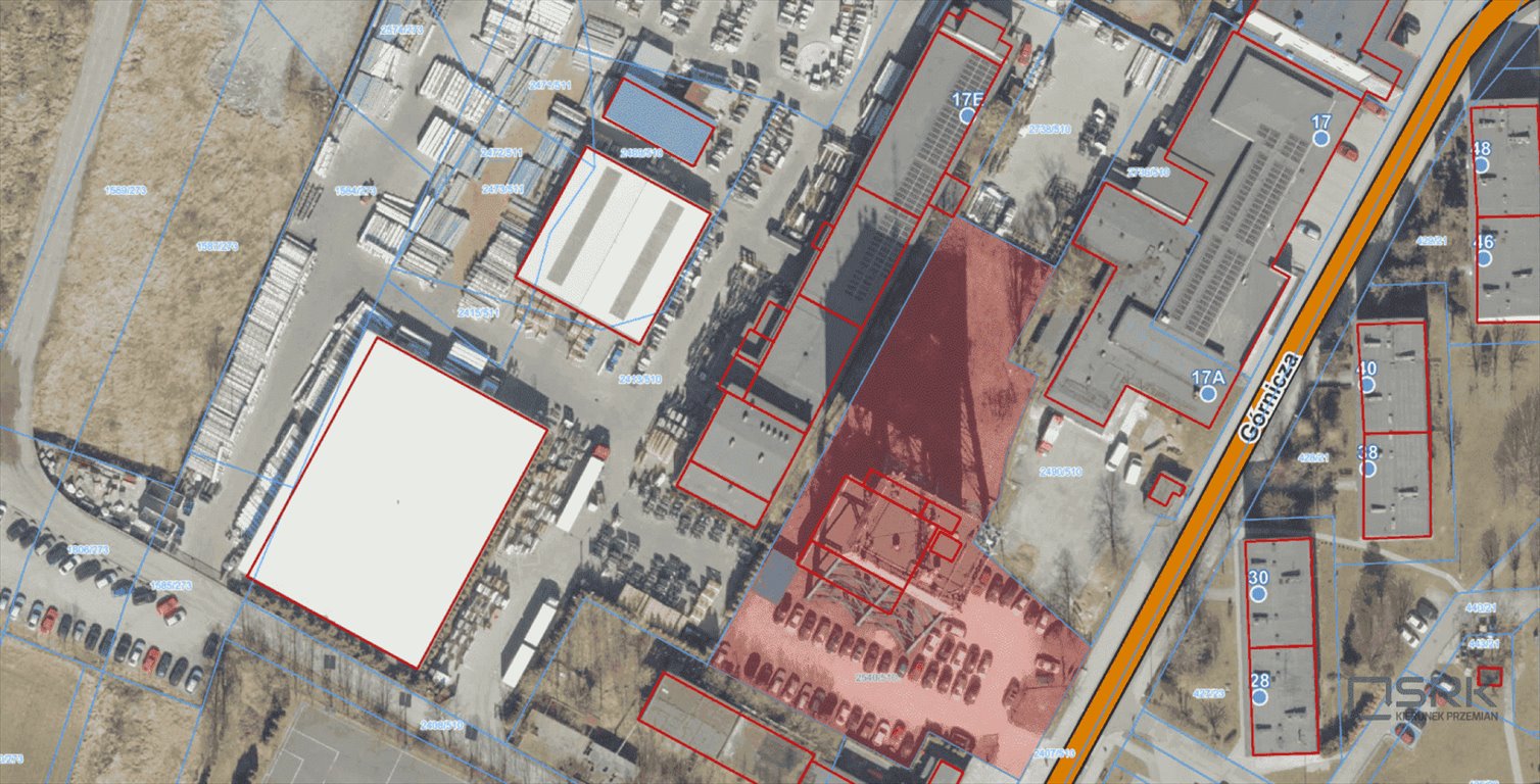 Działka przemysłowa 3 434 m² z infrastrukturą, Wodzisław Wodzisław Śląski, Jedłownik Osiedle, ul. Górnicza  3 434m2 Foto 1