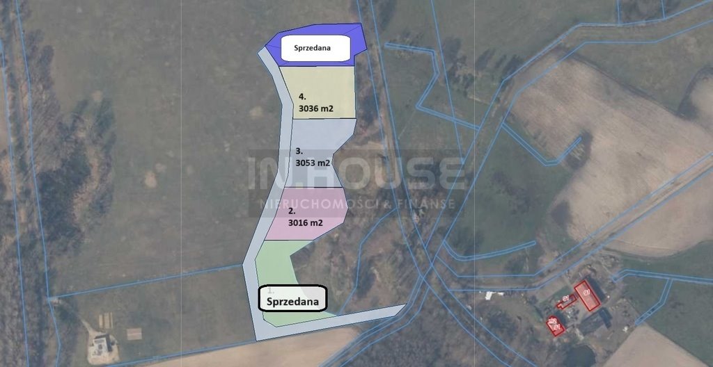 Działka siedliskowa 3122 m² z dostępem do drogi i warunkami zabudowy Łęgi, Zachodnia  3 122m2 Foto 1