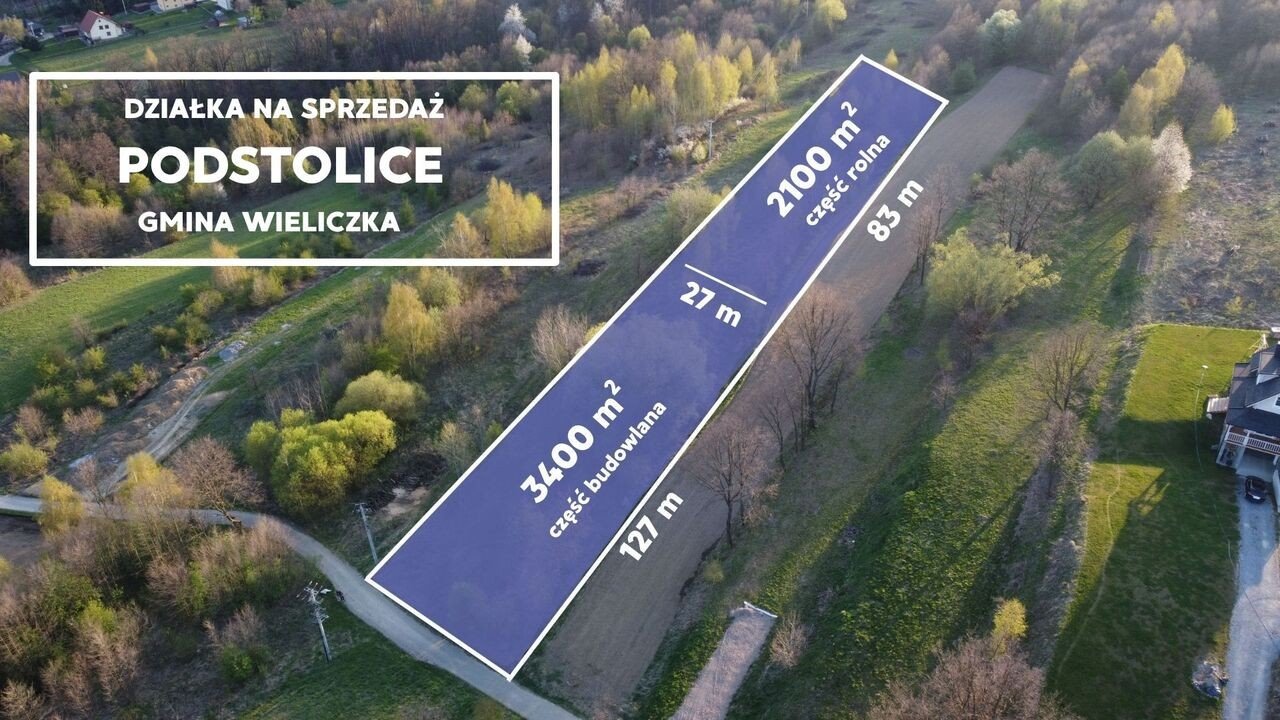 Zapraszam do zakupu działki 5500 m² z potencjałem inwestycyjnym Podstolice  5 500m2 Foto 1