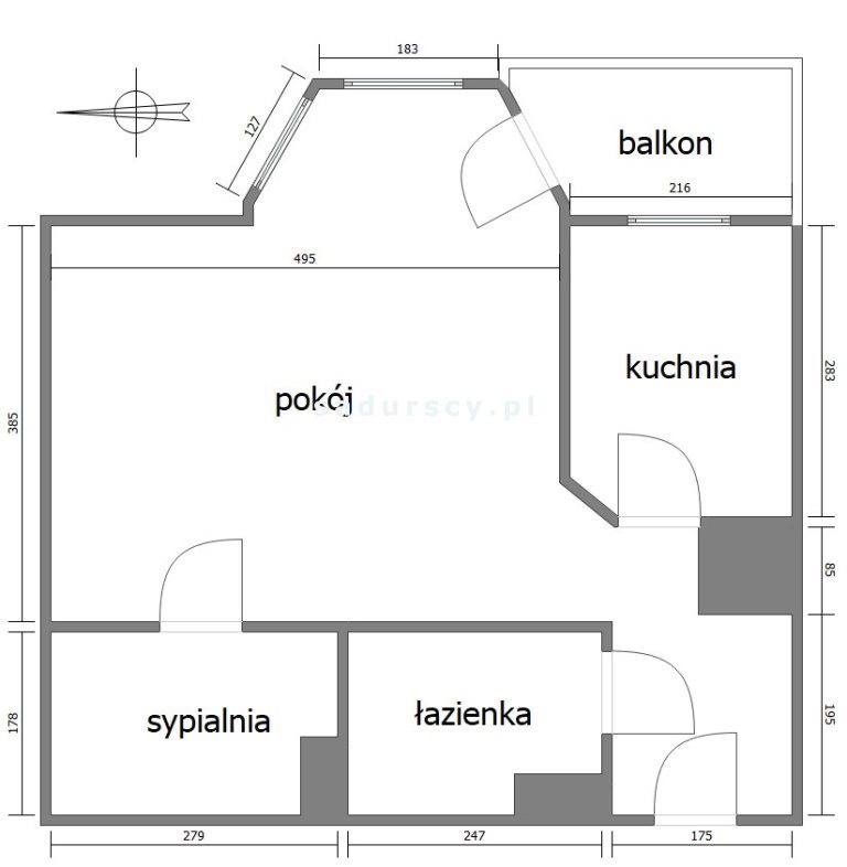 Mieszkanie dwupokojowe na sprzedaż Kraków, Dębniki, Kliny, Bartla  42m2 Foto 3