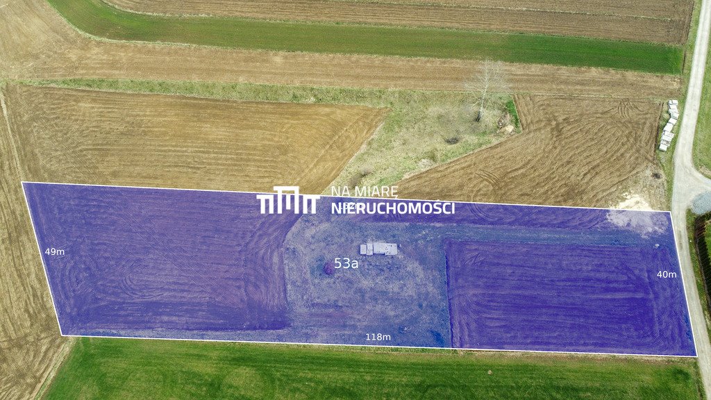 Działka 53 arów z warunkami zabudowy, media, szybki dojazd Białobrzegi  5 300m2 Foto 1