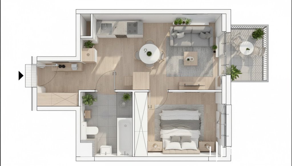 Mieszkanie dwupokojowe na sprzedaż Kraków, Portowa  39m2 Foto 1