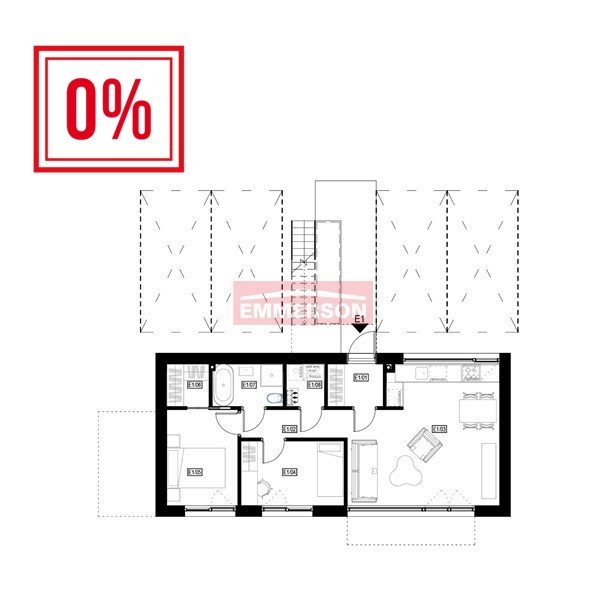 Mieszkanie trzypokojowe na sprzedaż Dobczyce, Marwin  56m2 Foto 6