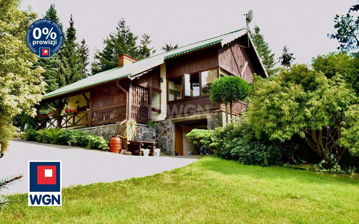 Dom letniskowy na Kaszubach, 120 m2, widok na Jezioro Gwiazda Łąkie, Łąkie  120m2 Foto 1