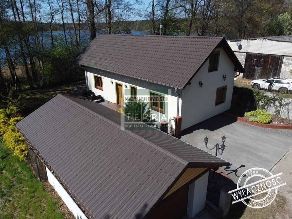 Dom z widokiem na jezioro, 110 m2, garaż, tarasy Wilcze  110m2 Foto 1