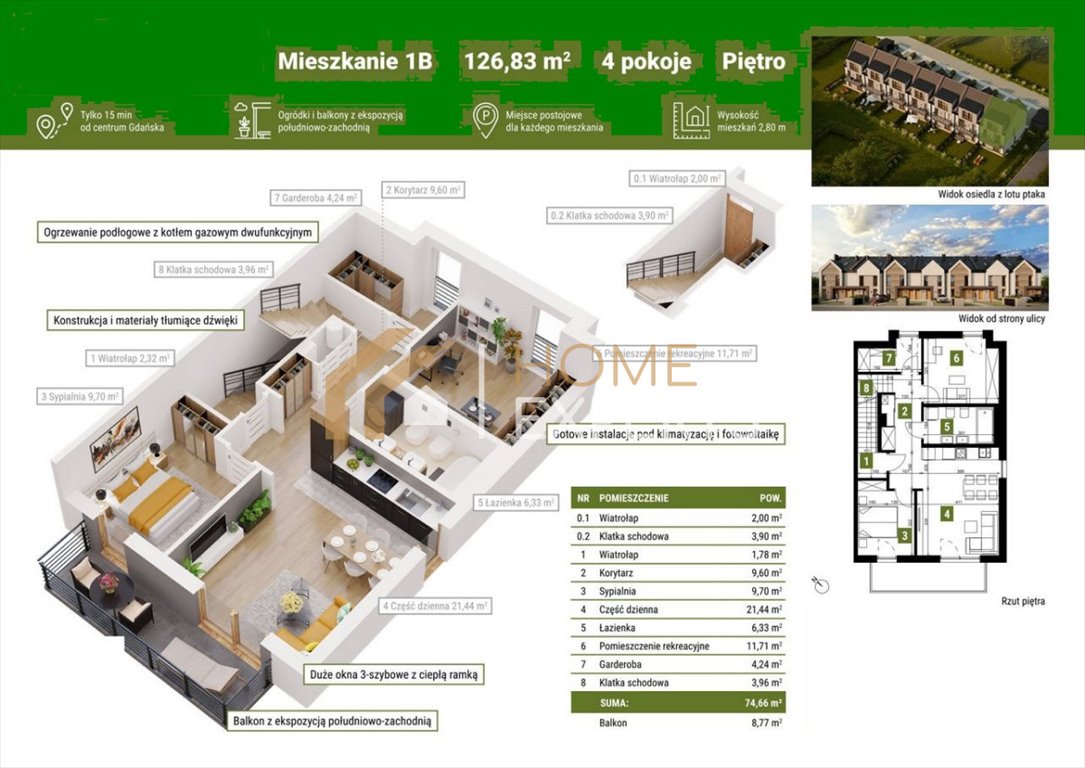 Mieszkanie czteropokojowe  na sprzedaż Gdańsk, Kowale  127m2 Foto 8