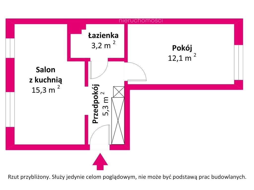 Mieszkanie dwupokojowe na sprzedaż Olsztyn  36m2 Foto 11