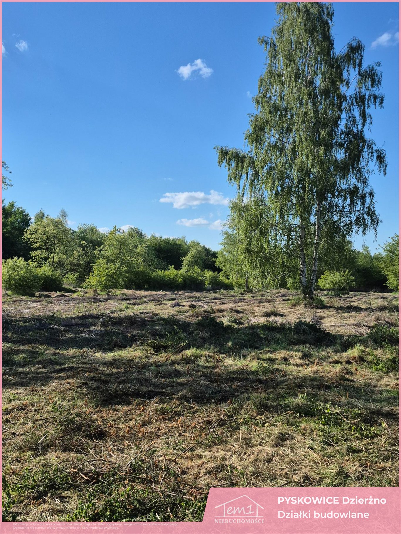 Do sprzedania działka 854 m² w Pyskowicach z mediami Pyskowice, Dzierżno, Wiejska  854m2 Foto 1