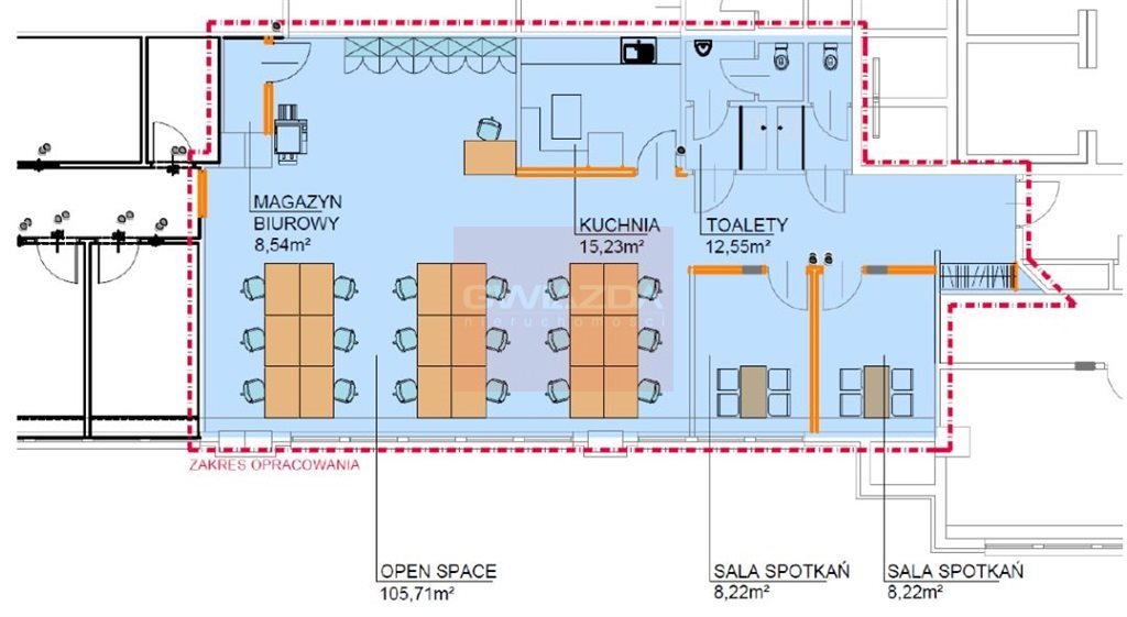 Moduł biurowy 166 m² z klimatyzacją i kontrolą dostępu Warszawa, Ochota  166m2 Foto 1